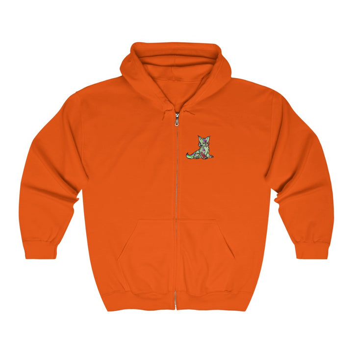 PSYCHO WOLF Full Zip Hooded Sweatshirt