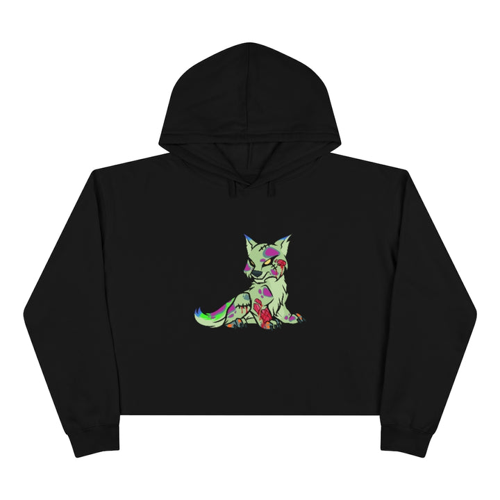 PSYCHO WOLF Crop Hoodie